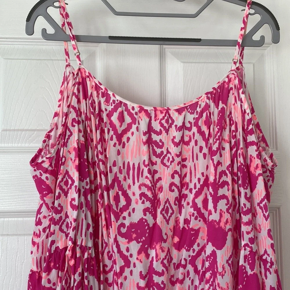 Lilly Pulitzer Alanna Top in Tons of Fun in pinks and white - Picture 8 of 9